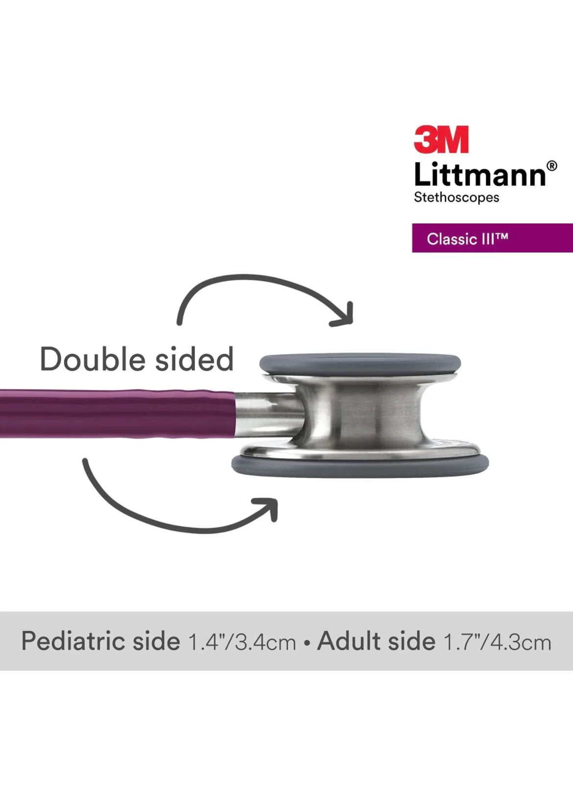 Littmann Classic III Plum with Steel Eartips