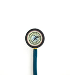 Littmann Classic III marine blue with rainbow stem, gold eartubes, and chestpiece