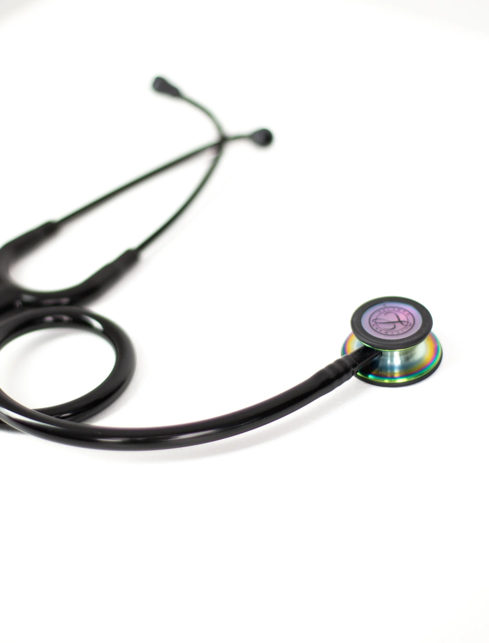 Littmann Classic III black with rainbow chest piece, black tubing and stem