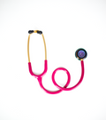 Littmann Classic III Raspberry with Rainbow Eartips, Gold Binaurals and Stem
