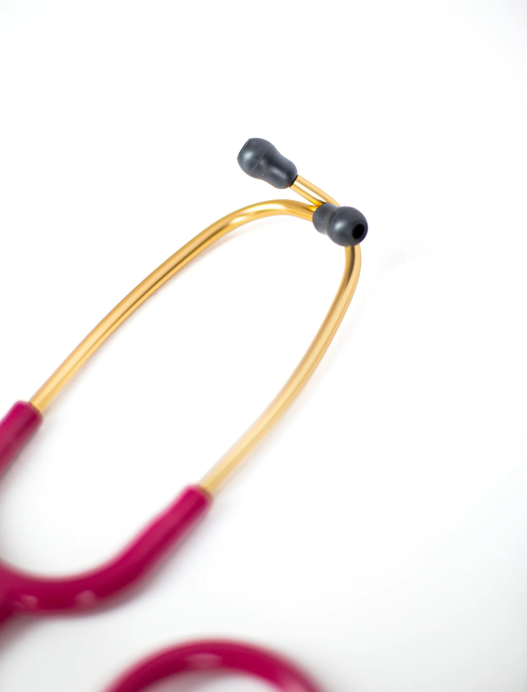Littmann Classic III Raspberry with Rainbow Eartips, Gold Binaurals and Stem