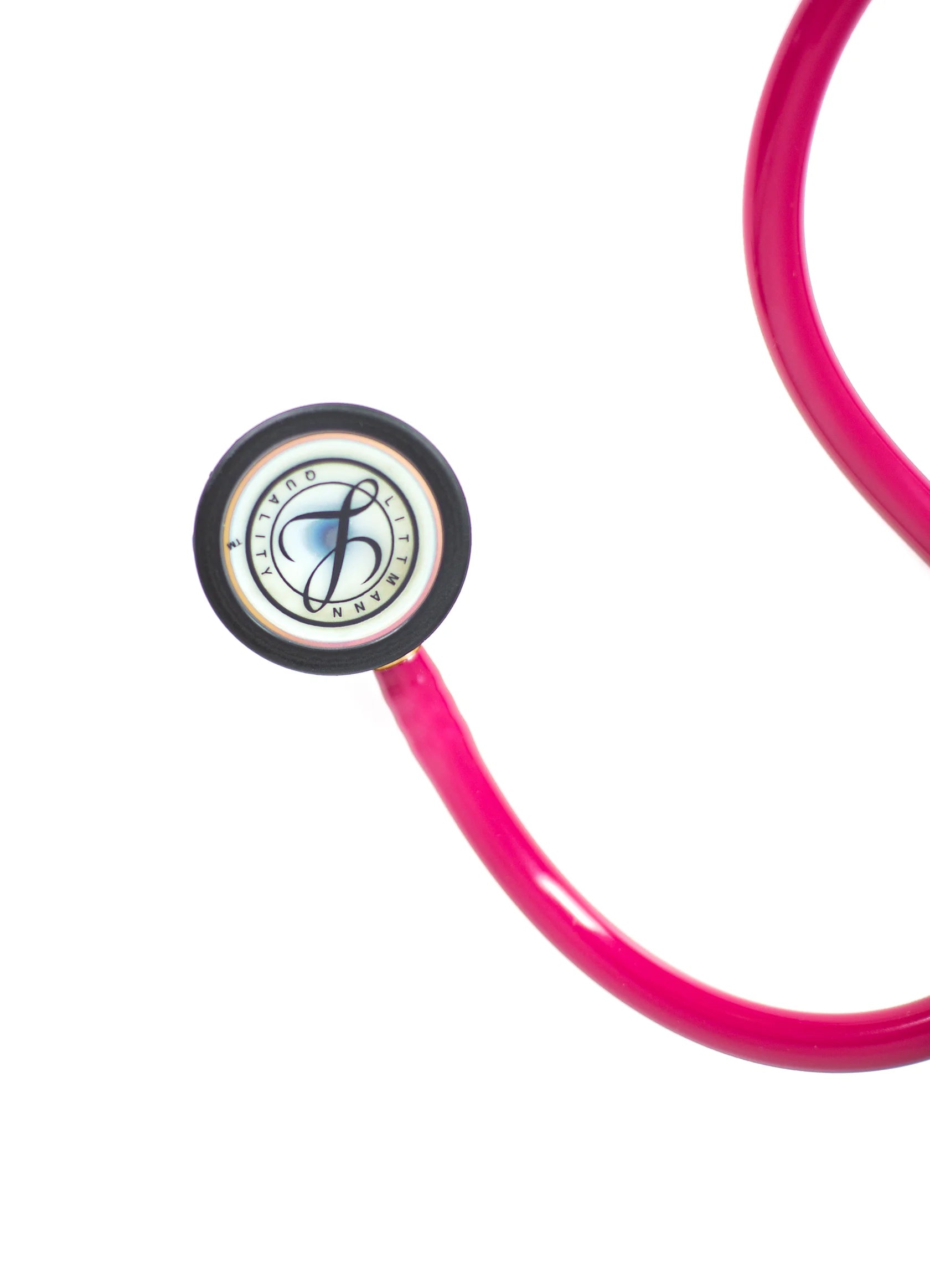 Littmann Classic III Raspberry with Rainbow Eartips, Gold Binaurals and Stem