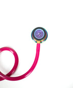 Littmann Classic III Raspberry with Rainbow Eartips, Gold Binaurals and Stem