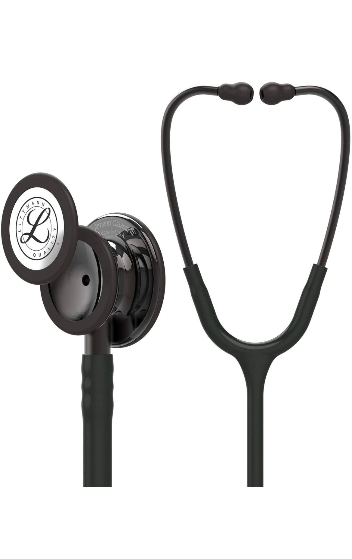 Littmann Classic III black with smoke olive, black earpieces and stem