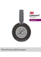 Littmann Classic III Gray with Smoke Tubing, Black Eartubes, and Plum Stem