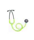 Littmann Classic III lime green with smoke tubing, black binaurals and blue stem