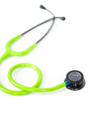 Littmann Classic III lime green with smoke tubing, black binaurals and blue stem