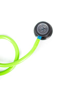 Littmann Classic III lime green with smoke tubing, black binaurals and blue stem