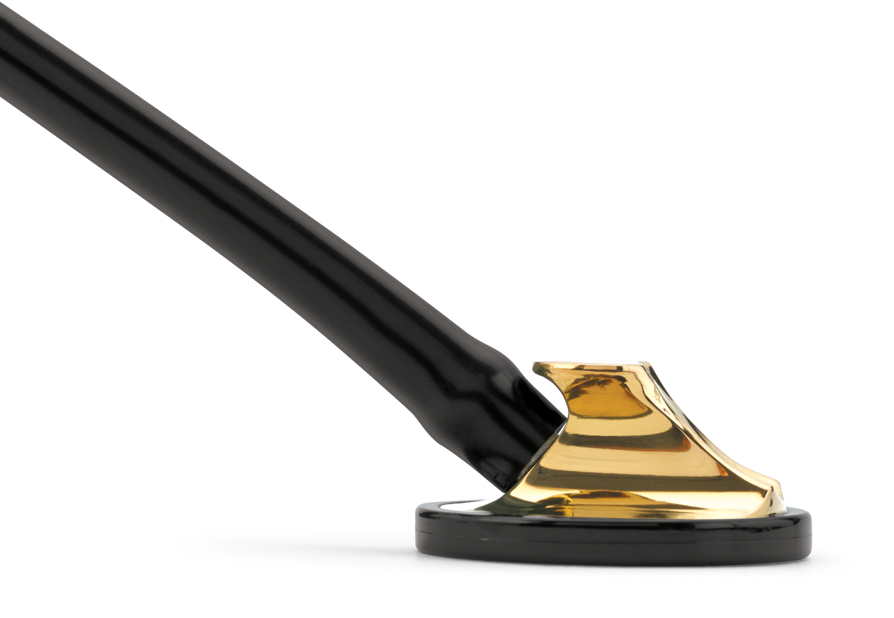 Littmann Master Cardiology black with gold stem and binaurals