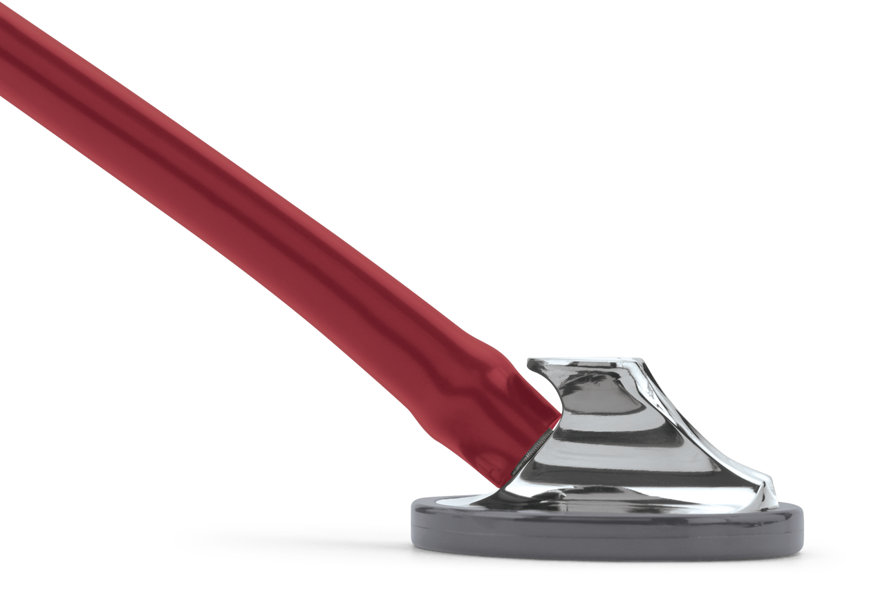 Littmann Master Cardiology burgundy with mirror eartips and steel binaurals