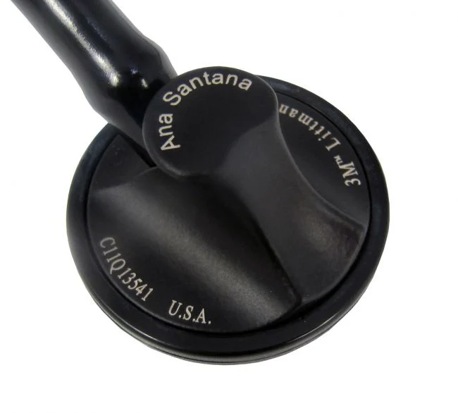 Littmann Master Cardiology black with matte olive and ear tubes