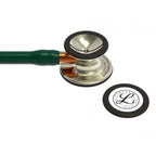 Littmann Cardiology IV green with mirror olive, steel arches and copper leg