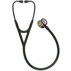 Littmann Cardiology IV black with rainbow olive, black arches and stem