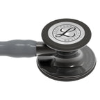 Littmann Cardiology IV gray with smoky olive, black ear tubes, and stem