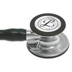 Littmann Cardiology IV black with mirror olives, steel binaurals and a mirrored stem