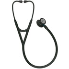 Littmann Cardiology IV black with matte olive, black earpieces and blue stem