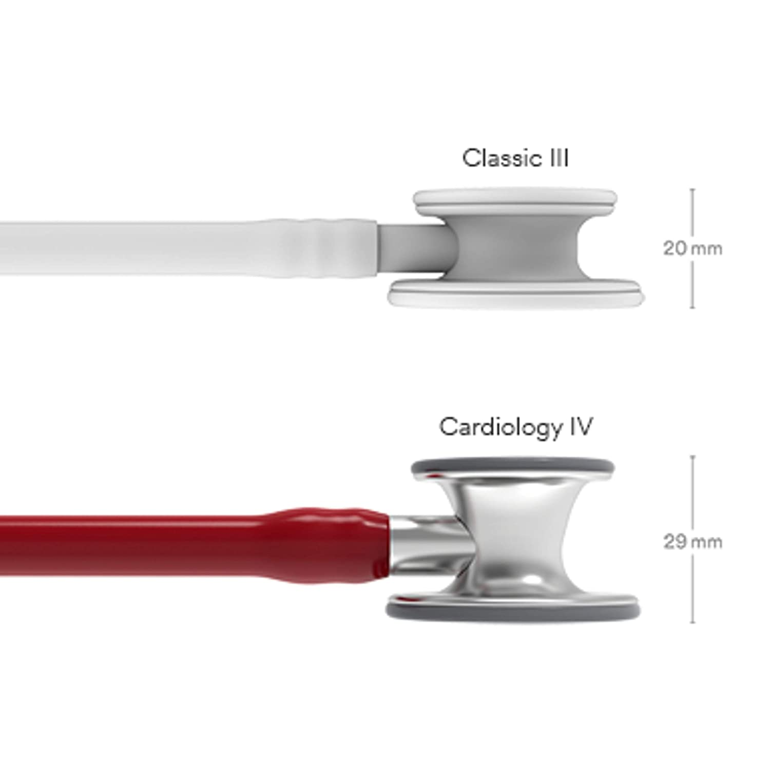 Littmann Cardiology IV burgundy with stainless steel ear tips