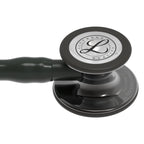 Littmann Cardiology IV black with smoke eartips, black tubing, and stem