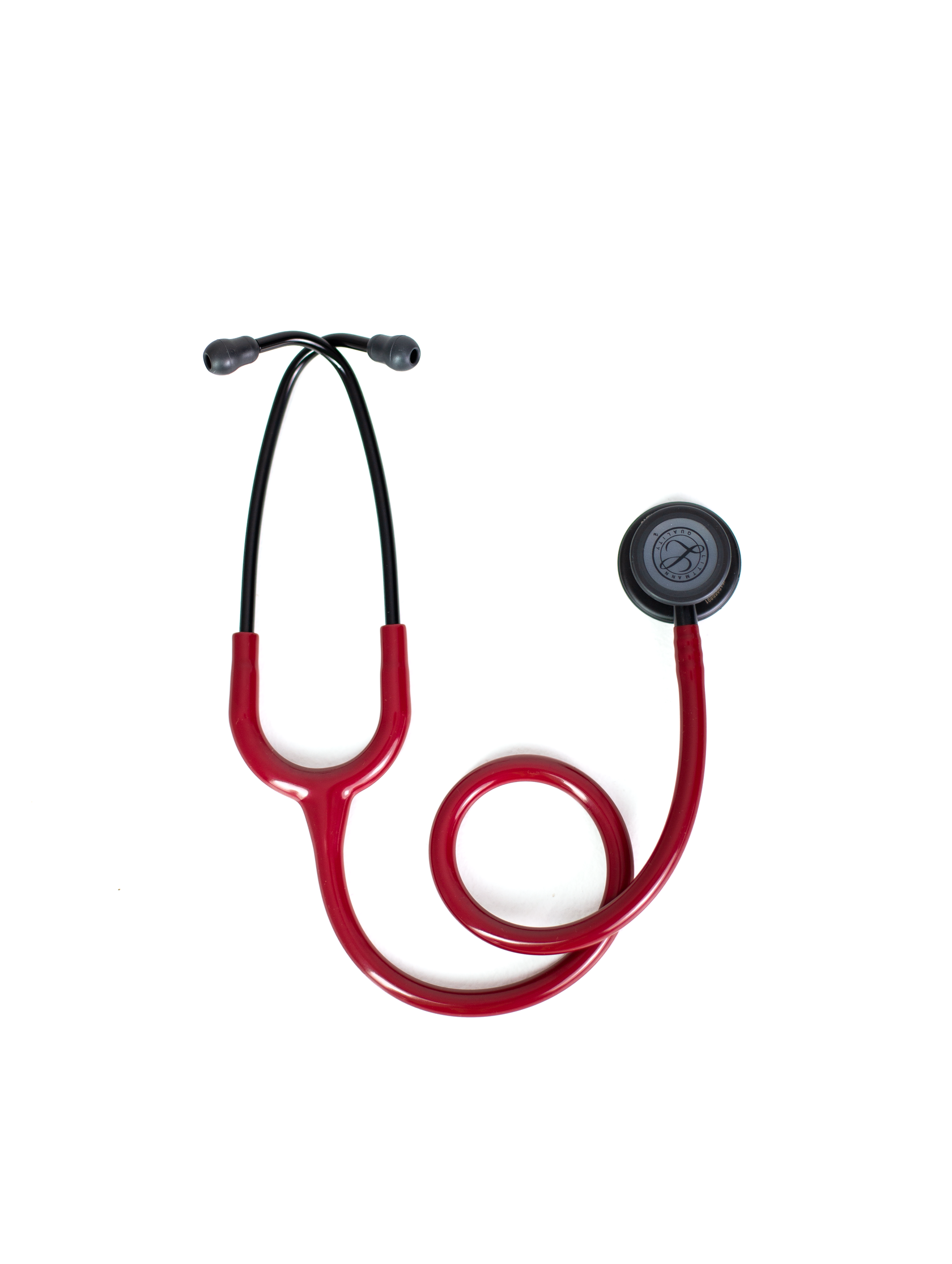 Littmann Classic III burgundy with a matte olive chestpiece, black tubing and stem