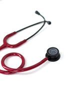 Littmann Classic III burgundy with a matte olive chestpiece, black tubing and stem