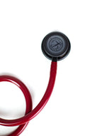 Littmann Classic III burgundy with a matte olive chestpiece, black tubing and stem