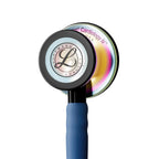 Littmann Cardiology IV Satin Tube синій з веселковою оливою, чорними лугами та ніжкою