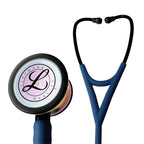 Littmann Cardiology IV Satin Tube синій з веселковою оливою, чорними лугами та ніжкою