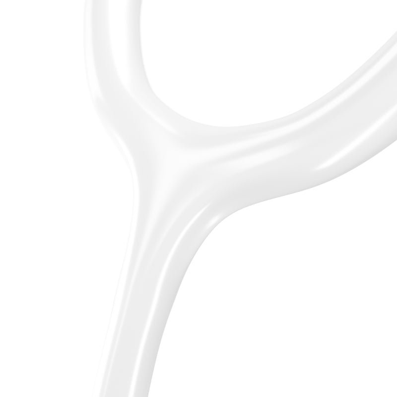 MDF Adult Stethoscope white with gold earpieces and tubing