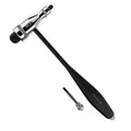 MDF Black Neurological Reflex Hammer with Mirror Head