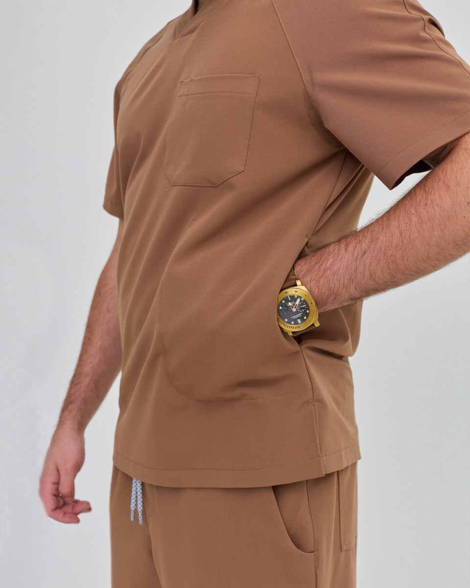 Medical Men's Tunic Crossfit Coffee