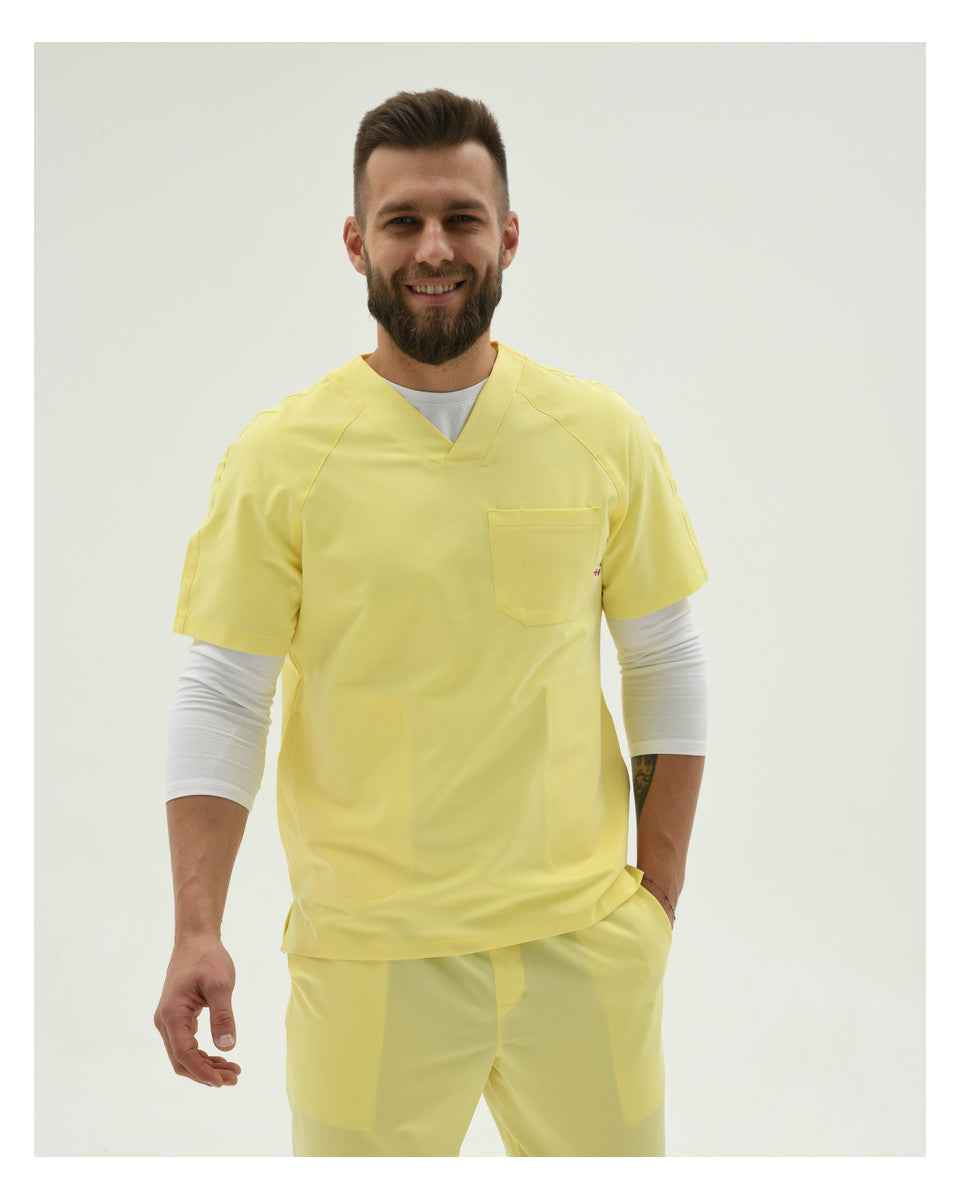 Medical Men's Tunic Crossfit Lemon