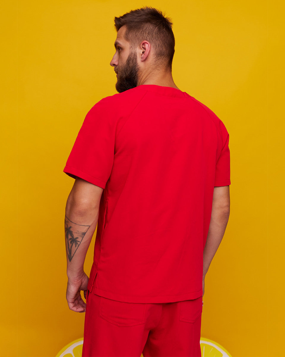 Medical Men's Tunic Crossfit Red