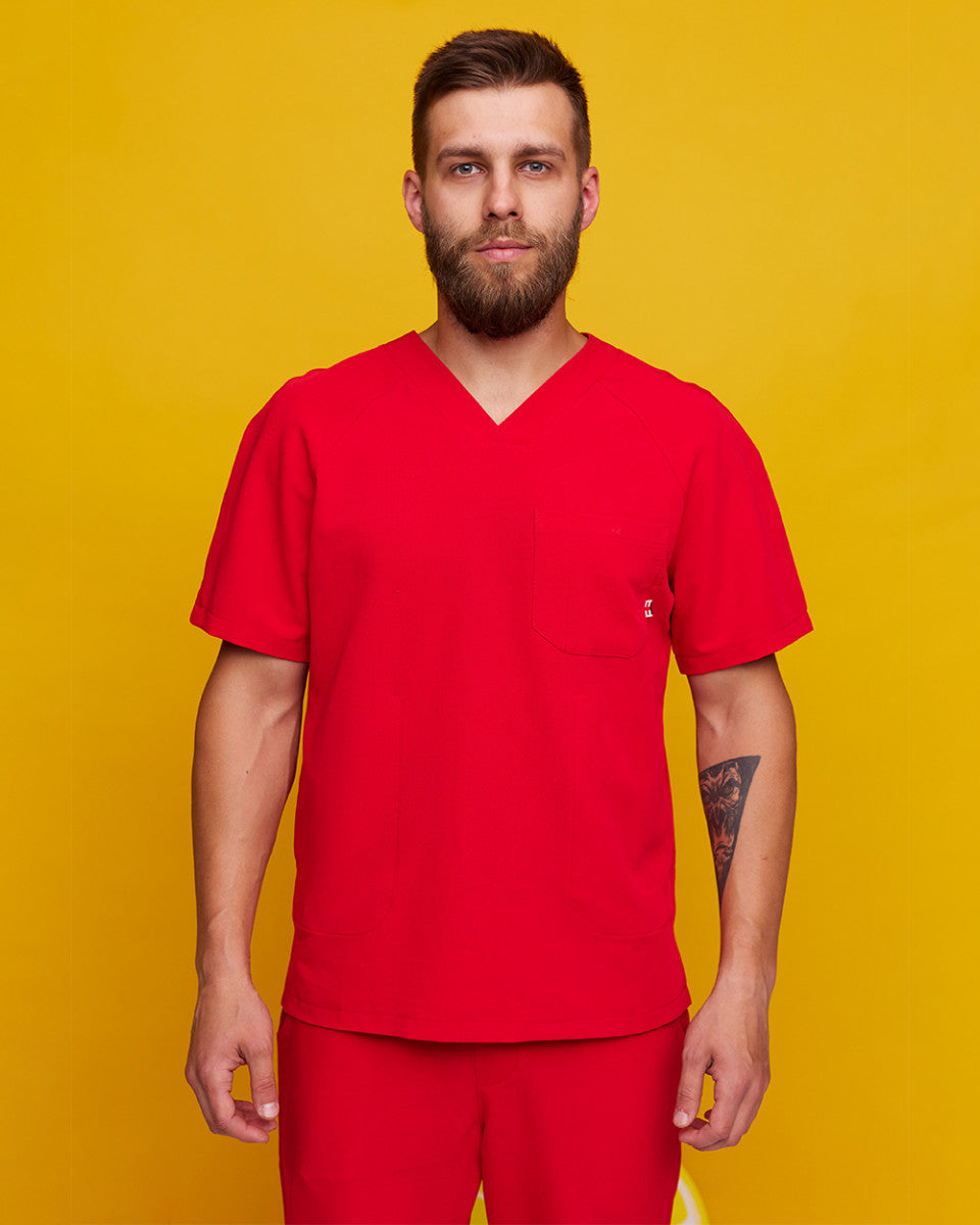Medical Men's Tunic Crossfit Red