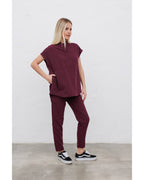 Easy Bordo Medical Tunic for Women