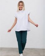 Easy White Medical Tunic for Women