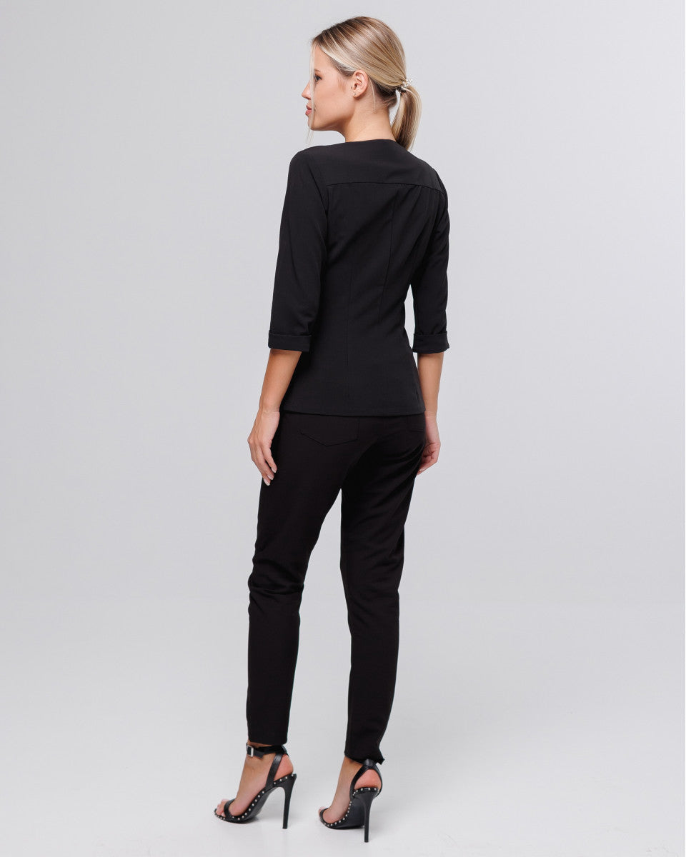 Medical Women's Tunic Lilly Black