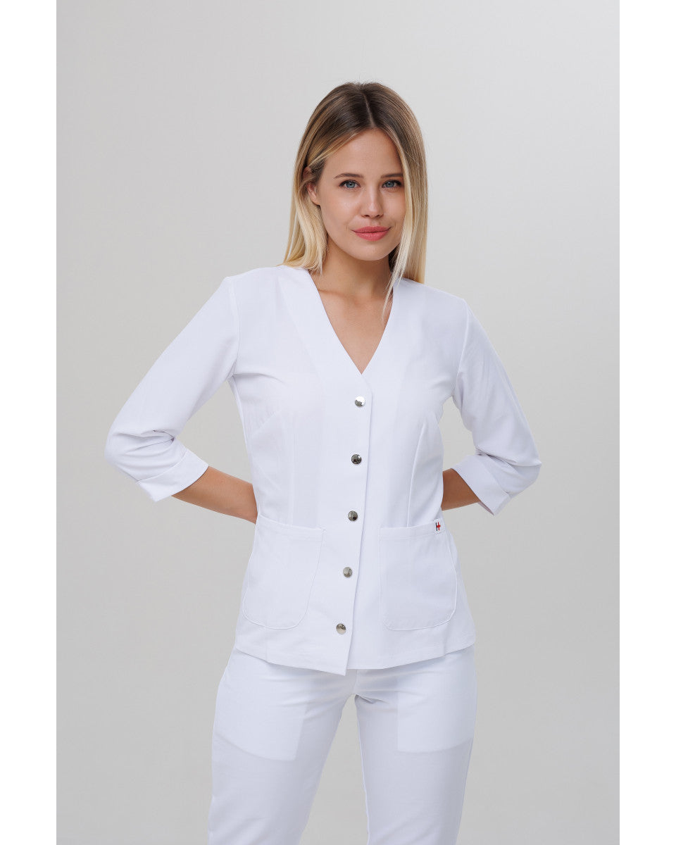Women's Medical Tunic Lilly White