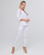 Women's Medical Tunic Lilly White