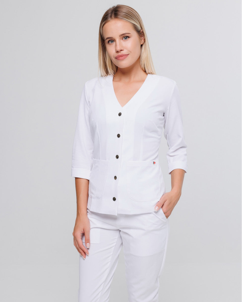 Women's Medical Tunic Lilly White