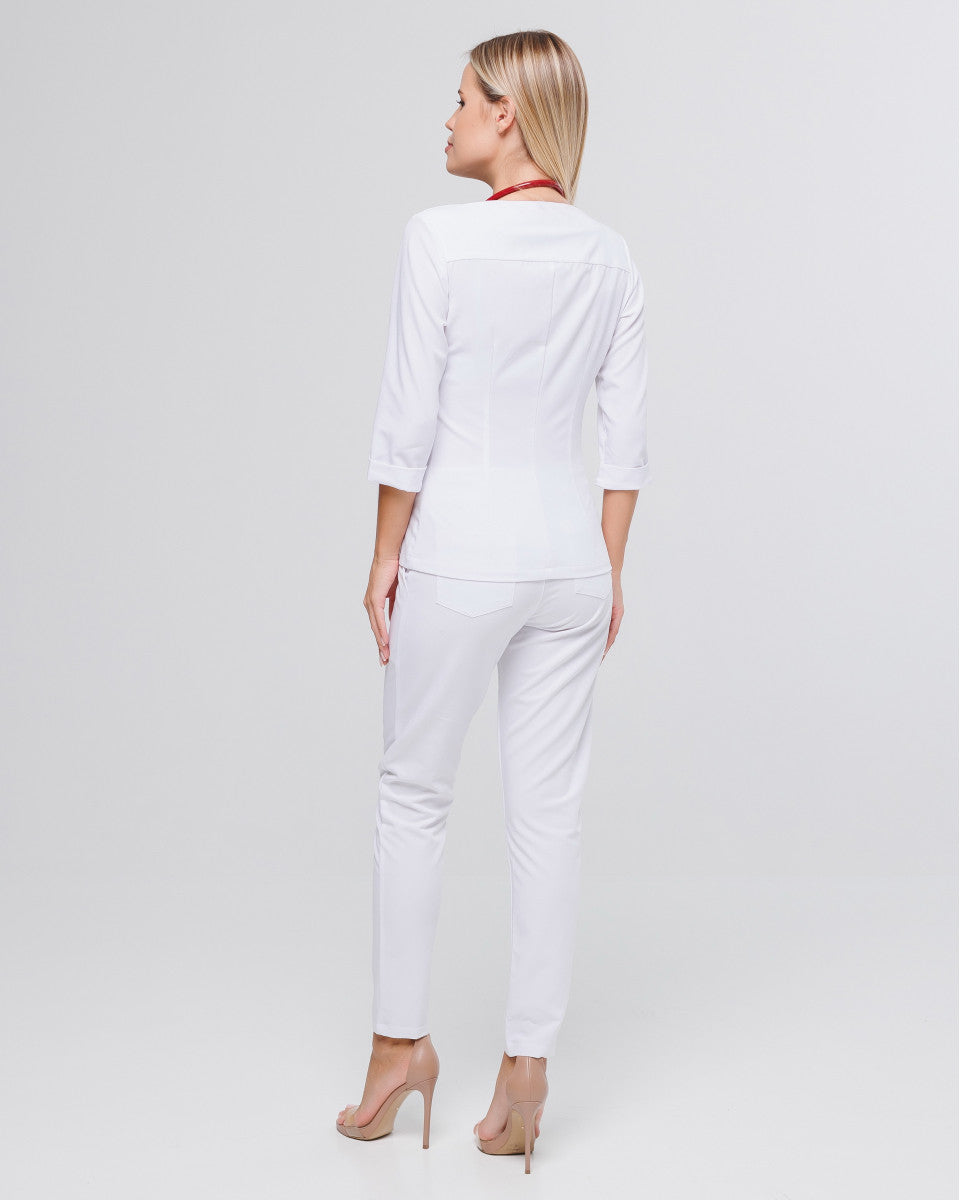 Women's Medical Tunic Lilly White