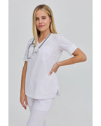 Medical Women's Tunic Polly White