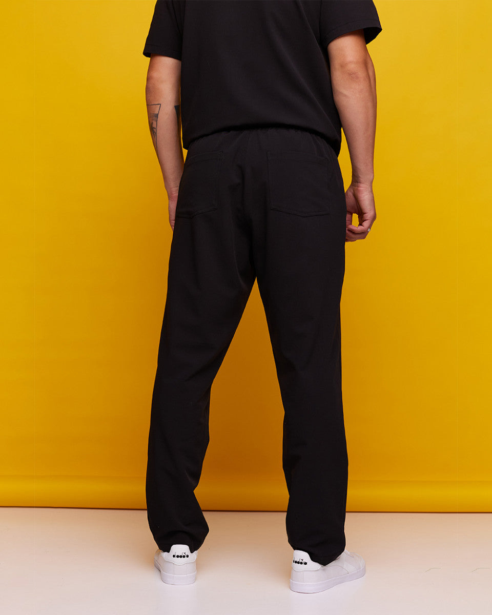 Men's Pipes Black Trousers
