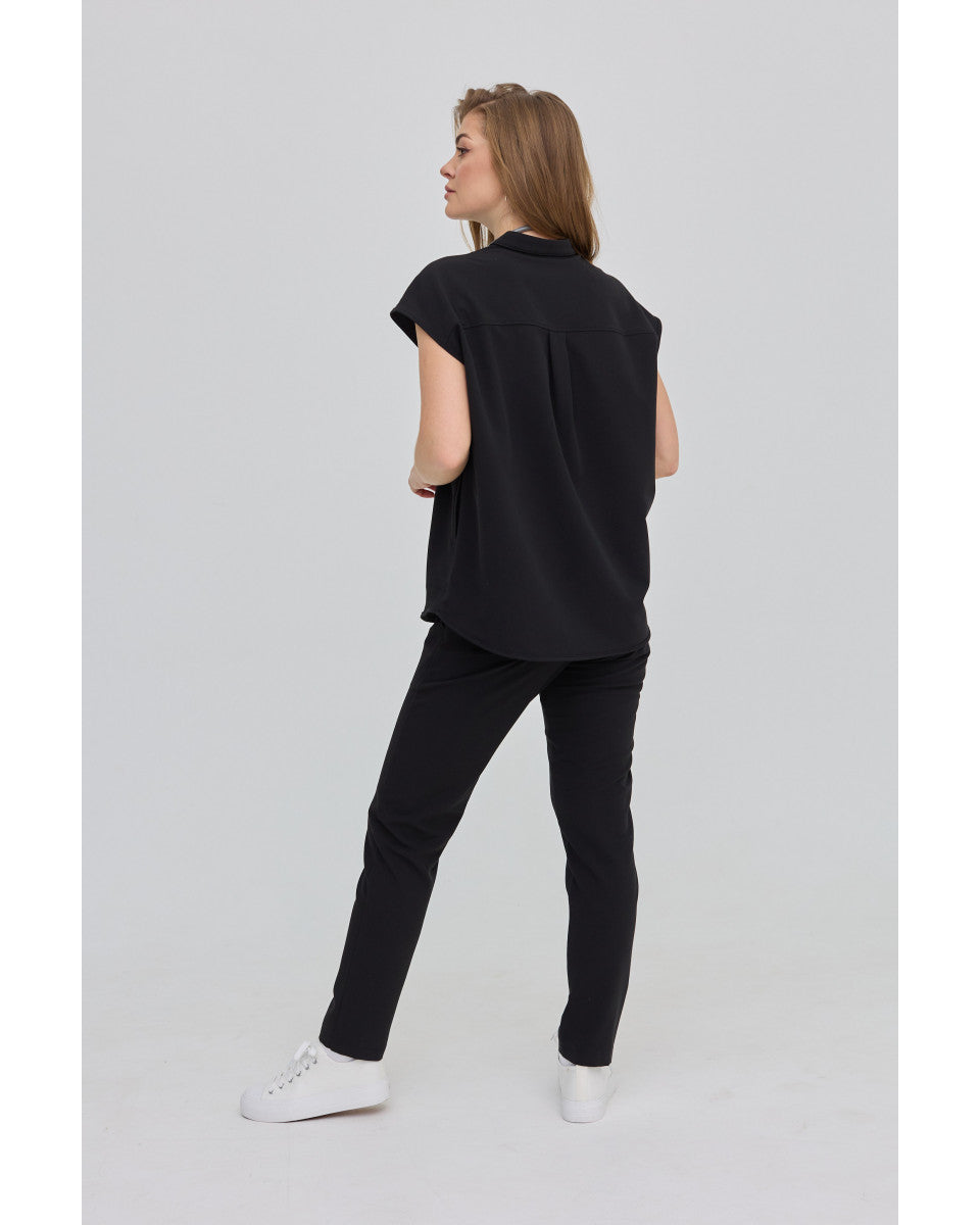 Pipes Black Women's Trousers