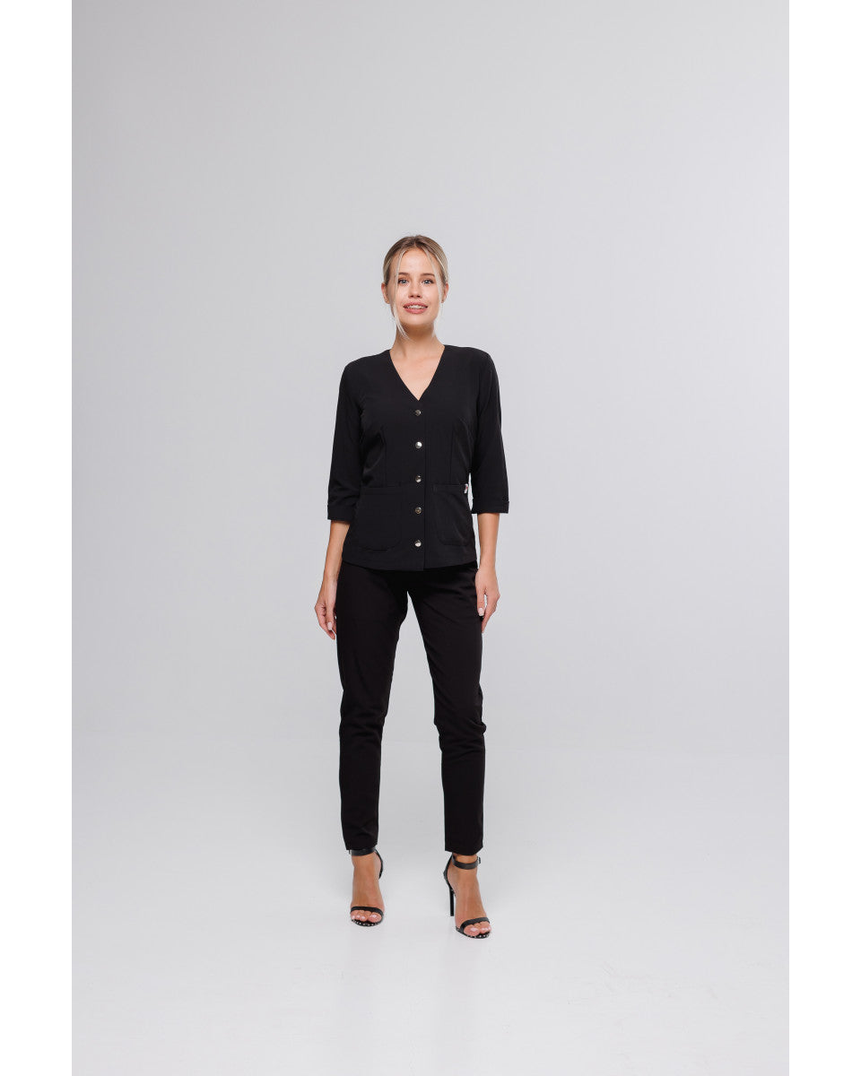 Pipes Black Women's Trousers