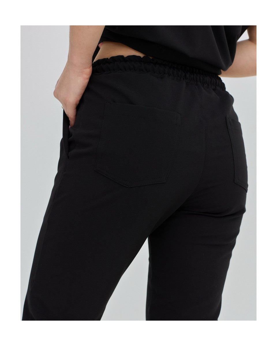 Pipes Black Women's Trousers