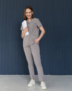 Women's Pipes Gray Pants