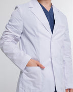 Men's White Long-Sleeve Lab Coat