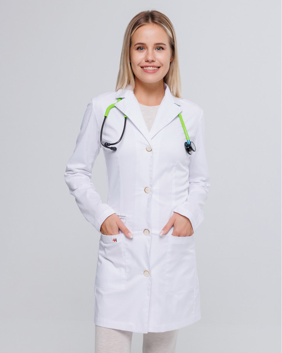 Women's White Lab Coat Strict